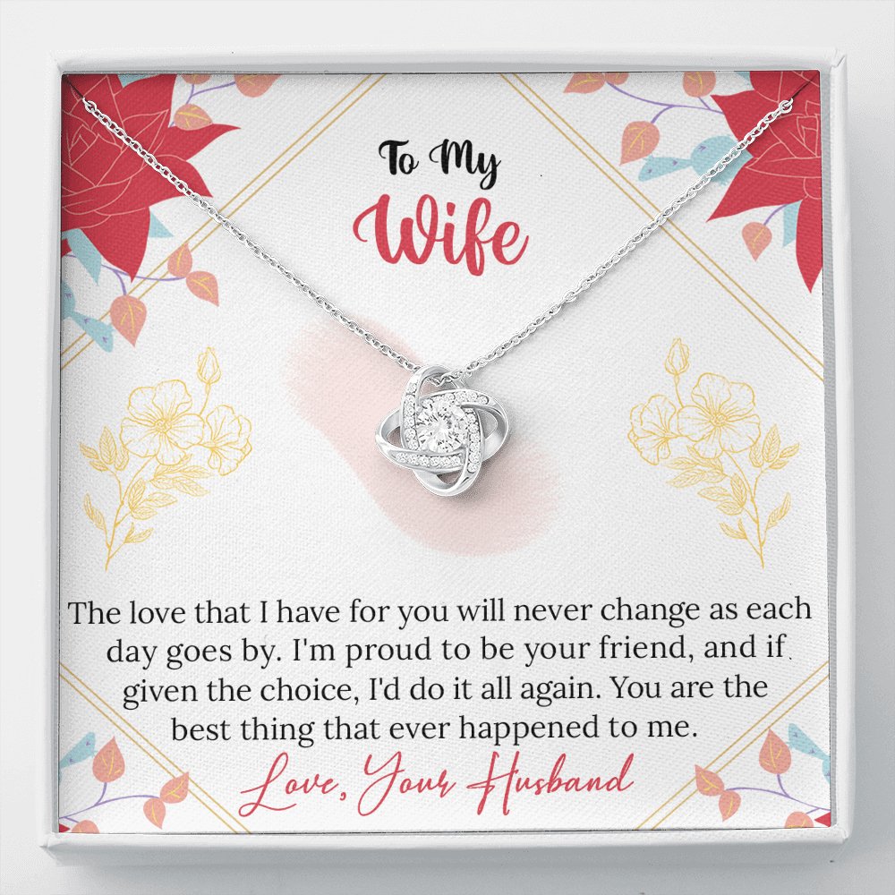 To My Wife - Do It All Again - Love Knot Necklace - Celeste Jewel
