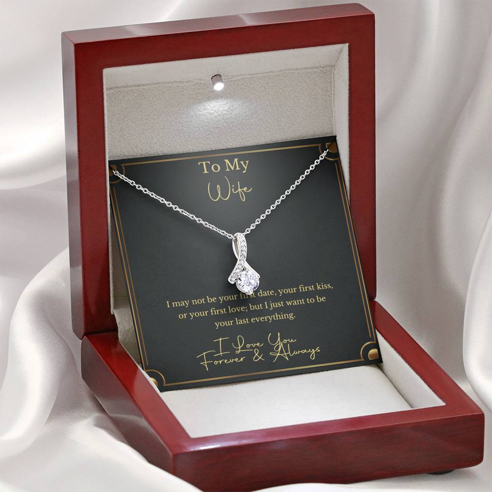 To My Wife - Forever & Always - Sparkling Radiance Necklace - Celeste Jewel