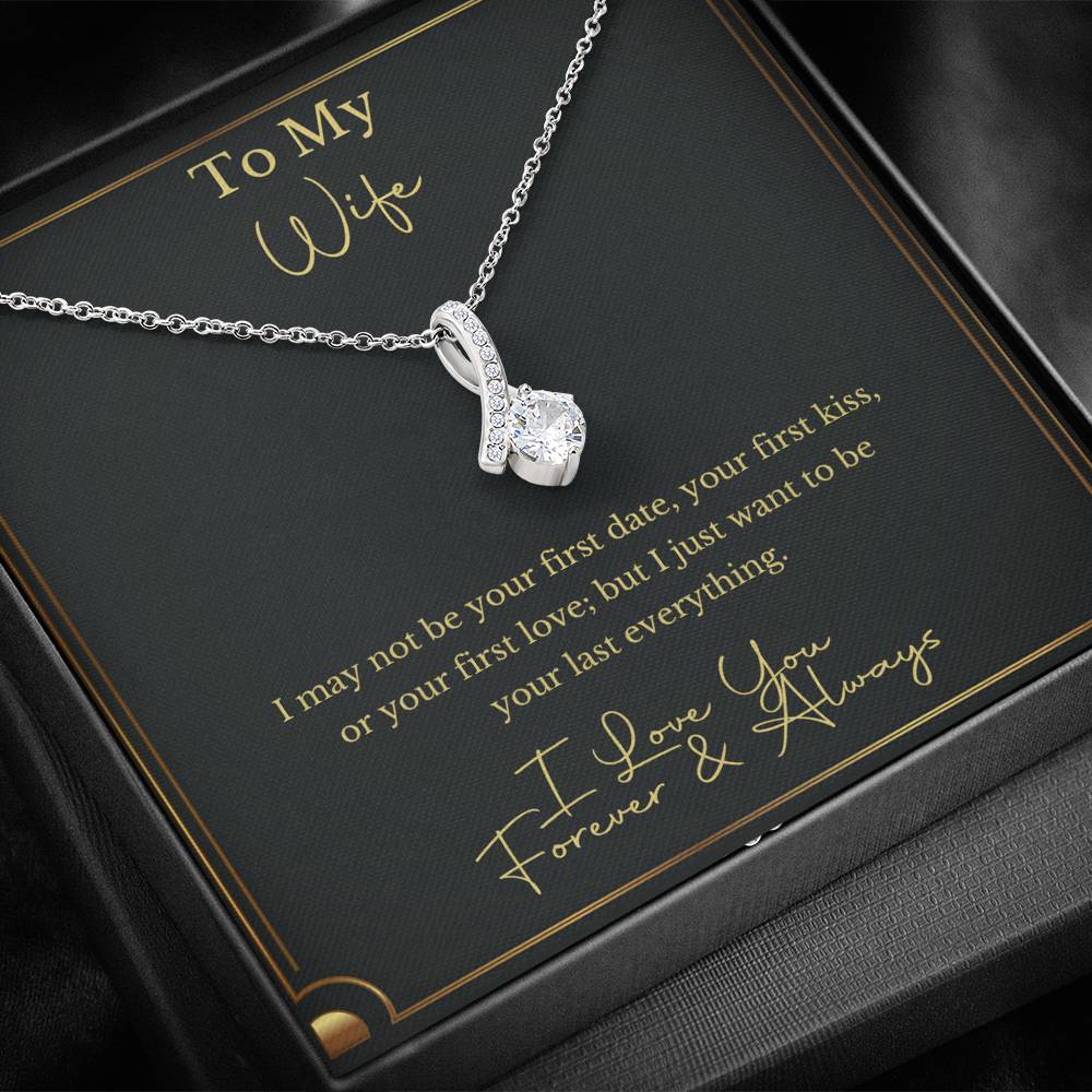 To My Wife - Forever & Always - Sparkling Radiance Necklace - Celeste Jewel