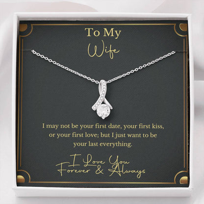 To My Wife - Forever & Always - Sparkling Radiance Necklace - Celeste Jewel
