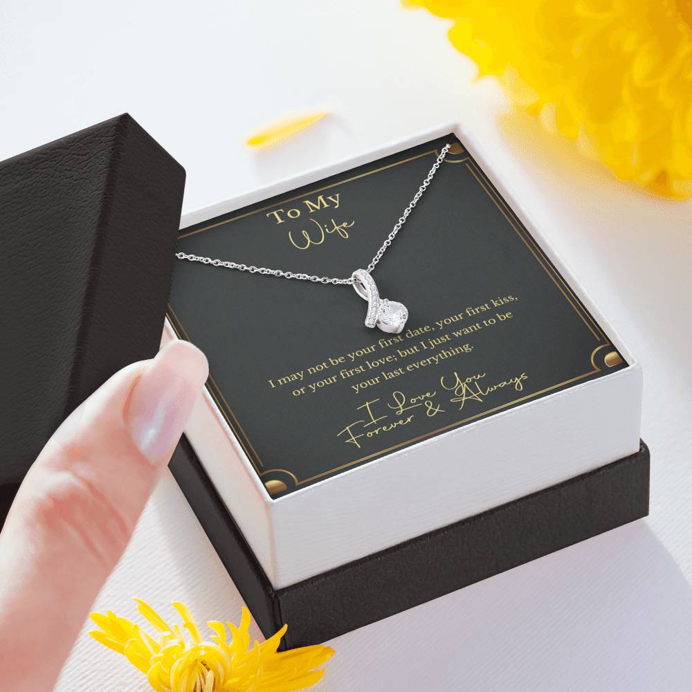 To My Wife - Forever & Always - Sparkling Radiance Necklace - Celeste Jewel
