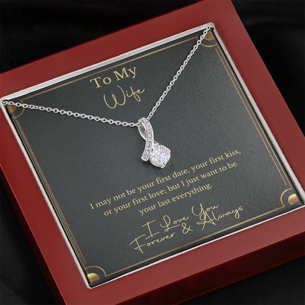 To My Wife - Forever & Always - Sparkling Radiance Necklace - Celeste Jewel