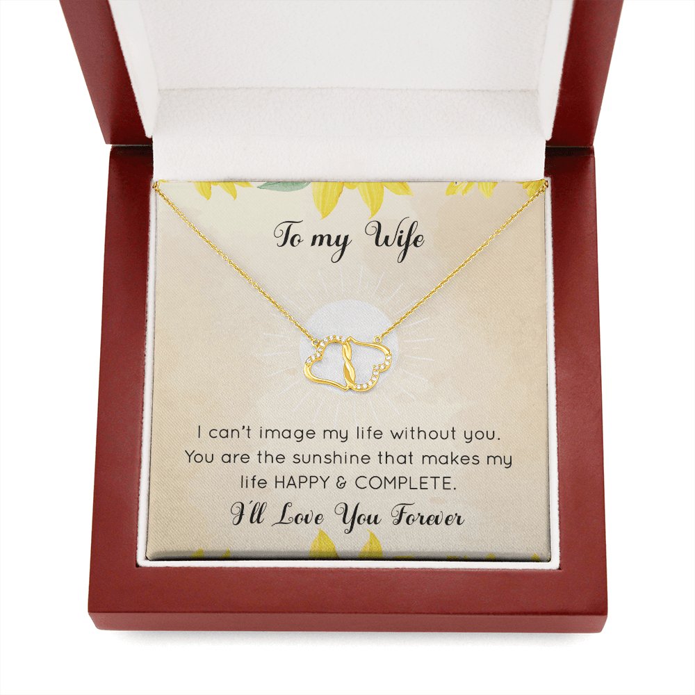 To My Wife - Happy And Complete - Everlasting Love Necklace - Celeste Jewel