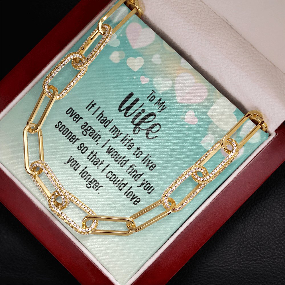 To My Wife - If I Had My Life - Forever Linked Necklace - Celeste Jewel
