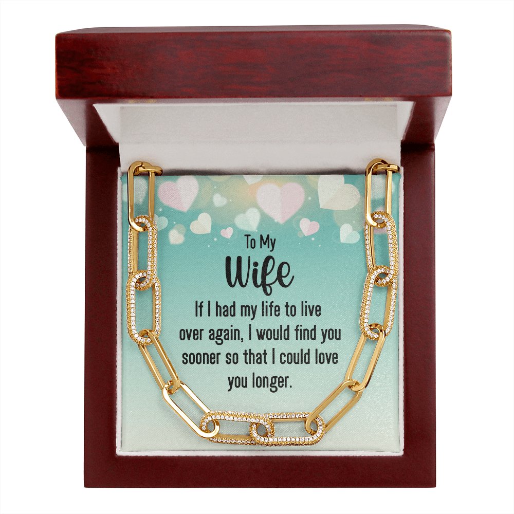 To My Wife - If I Had My Life - Forever Linked Necklace - Celeste Jewel