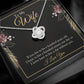 To My Wife - Live To Be 100 Years Old - Love Knot Necklace - Celeste Jewel