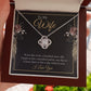 To My Wife - Live To Be 100 Years Old - Love Knot Necklace - Celeste Jewel