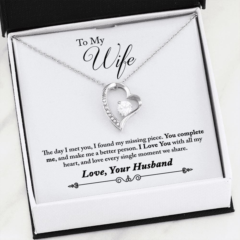 To My Wife - Missing Piece - Eternal Love Necklace - Celeste Jewel