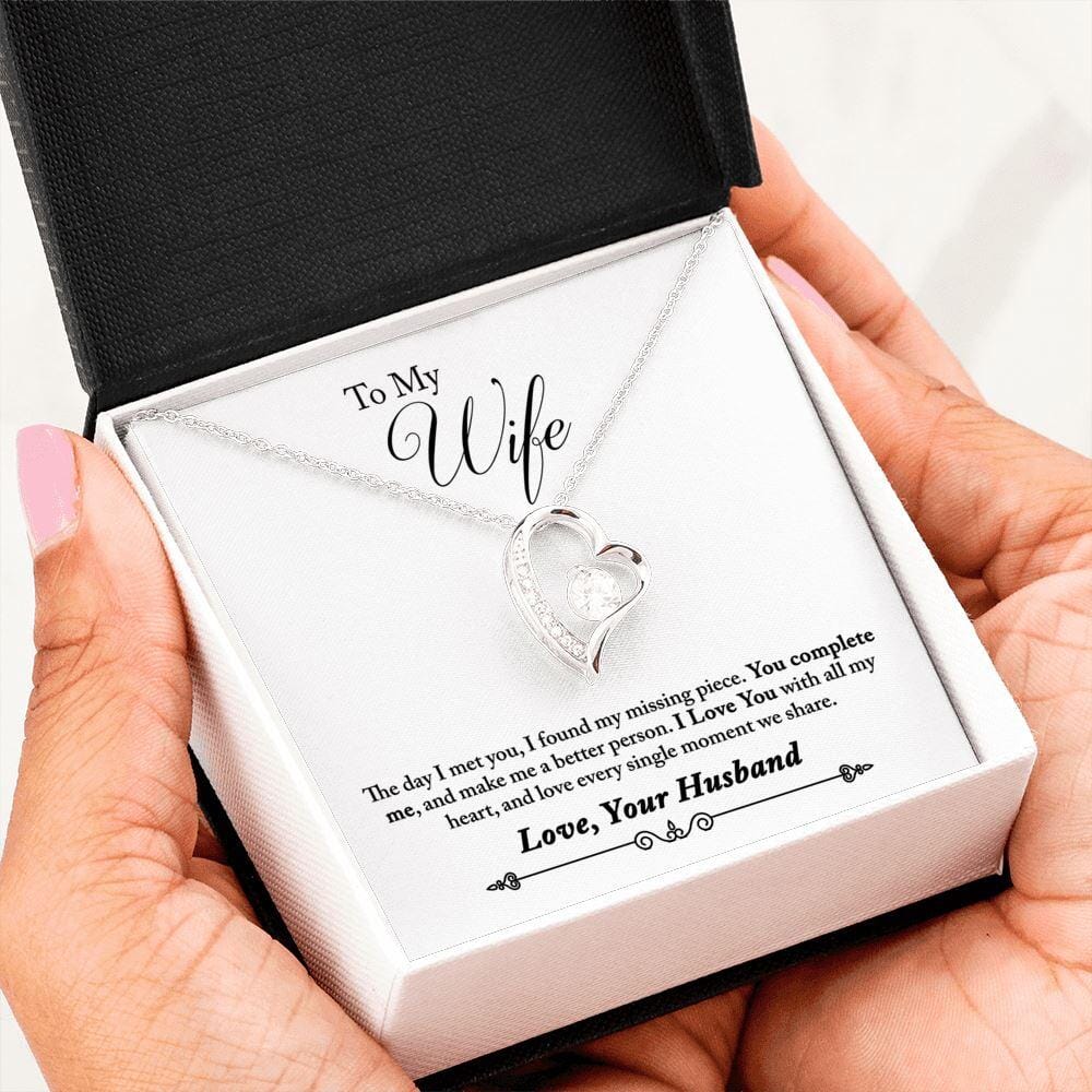 To My Wife - Missing Piece - Eternal Love Necklace - Celeste Jewel