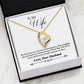 To My Wife - Missing Piece - Eternal Love Necklace - Celeste Jewel