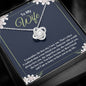 To My Wife - The First Day I Met You - Love Knot Necklace - Celeste Jewel