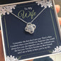 To My Wife - The First Day I Met You - Love Knot Necklace - Celeste Jewel