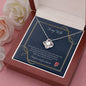 To My Wife - To The End - Love Knot Necklace - Celeste Jewel