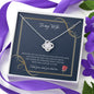 To My Wife - To The End - Love Knot Necklace - Celeste Jewel