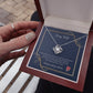 To My Wife - To The End - Love Knot Necklace - Celeste Jewel