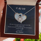 To My Wife - Wonders Of Your Love - Love Knot Necklace - Celeste Jewel