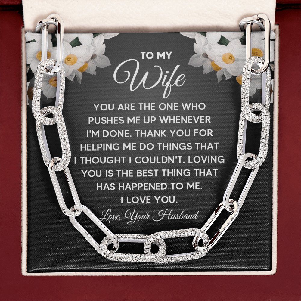 To My Wife - You Are The One - Forever Linked Necklace - Celeste Jewel