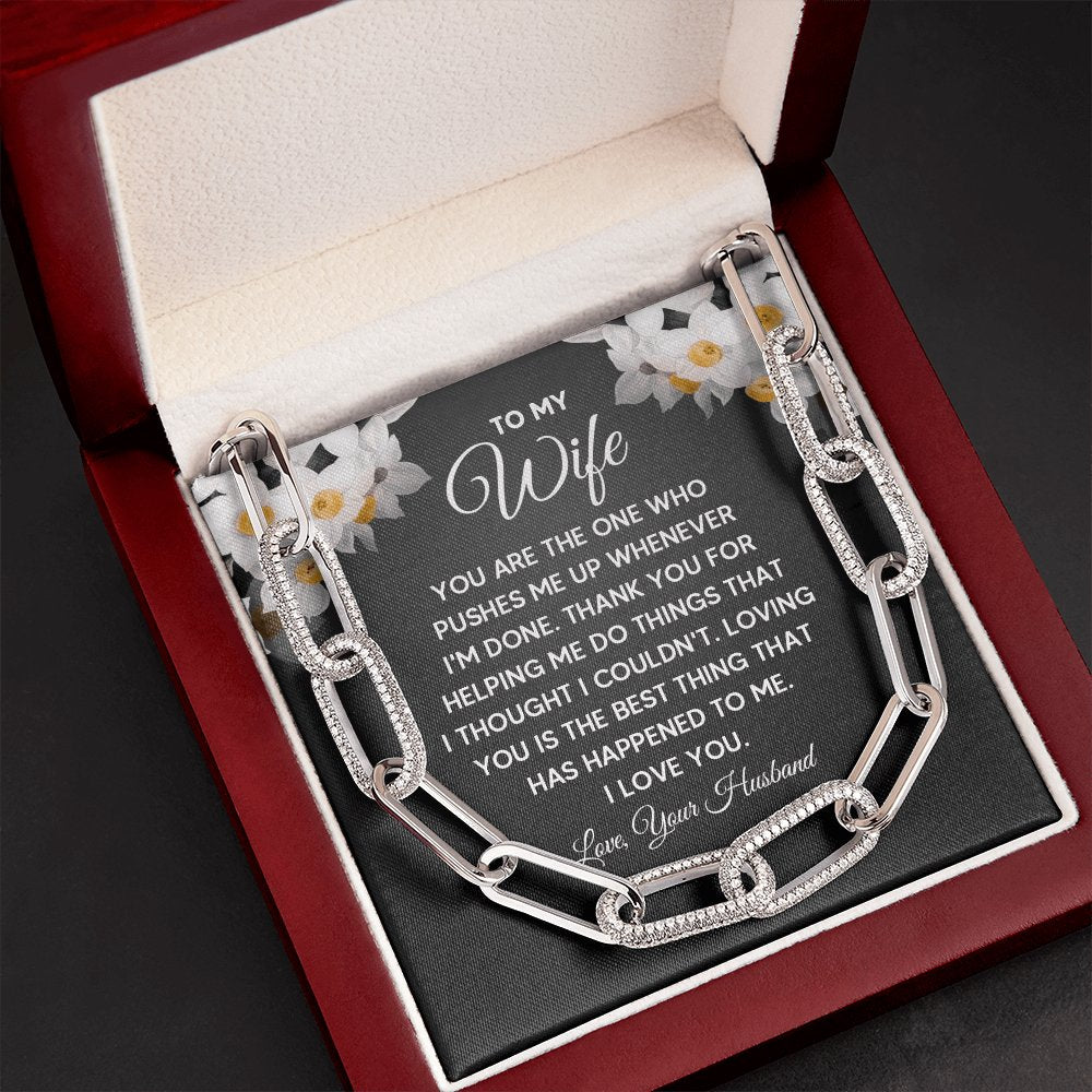 To My Wife - You Are The One - Forever Linked Necklace - Celeste Jewel