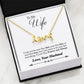 To My Wife - Your Last Everything - Dainty Love Necklace - Celeste Jewel