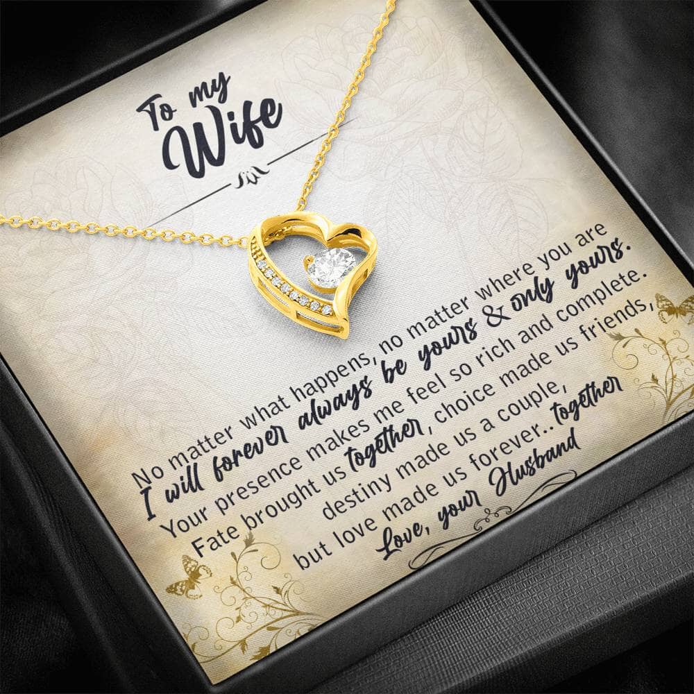 To My Wife - Yours & Only Yours - Eternal Love Necklace - Celeste Jewel