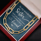 To My Wonderful Sister - Gift For Sister - Forever Linked Necklace - Celeste Jewel
