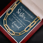 To My Wonderful Sister - Gift For Sister - Forever Linked Necklace - Celeste Jewel