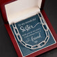 To My Wonderful Sister - Gift For Sister - Forever Linked Necklace - Celeste Jewel