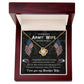 To The Best Army Wife - Gift For Veteran Wife - Love Knot Necklace - Celeste Jewel