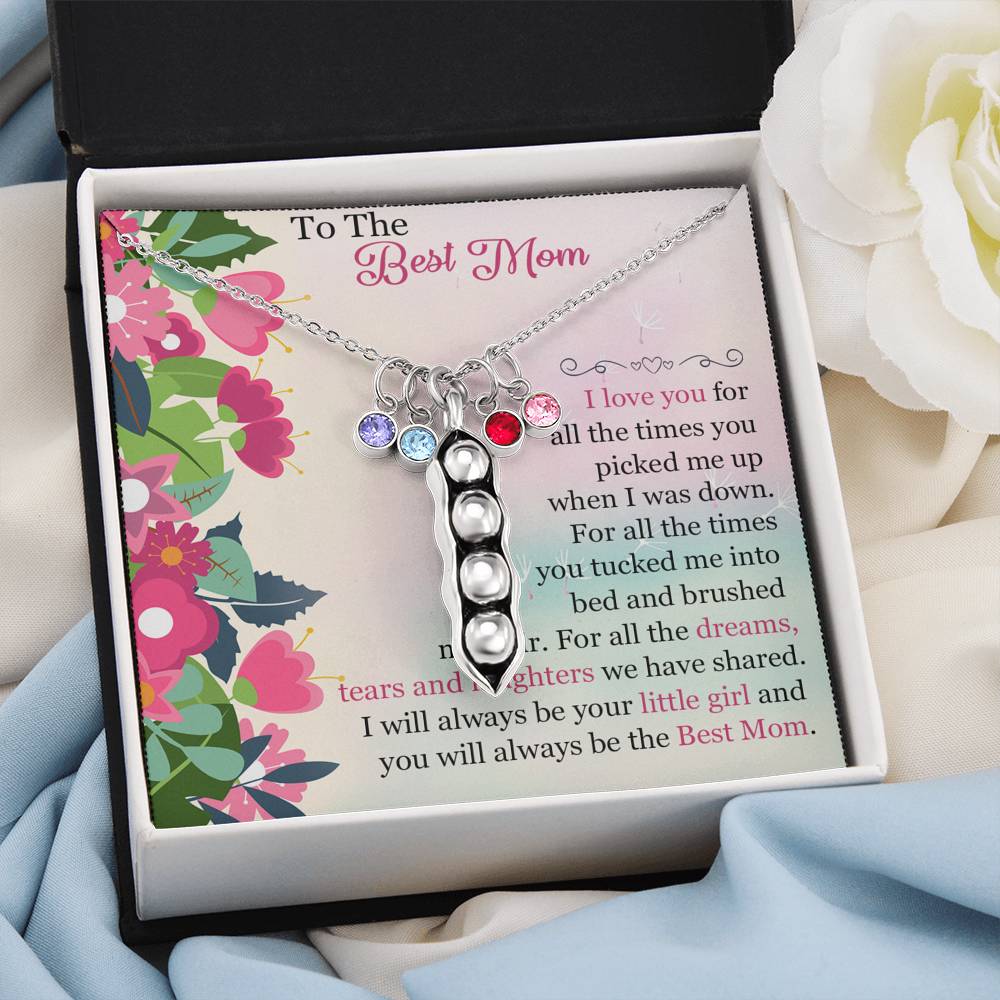To The Best Mom - Pea Pod Necklace - Celeste Jewel