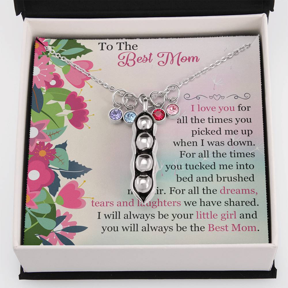 To The Best Mom - Pea Pod Necklace - Celeste Jewel