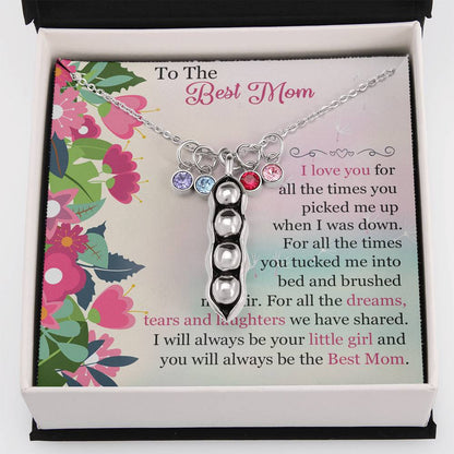 To The Best Mom - Pea Pod Necklace - Celeste Jewel