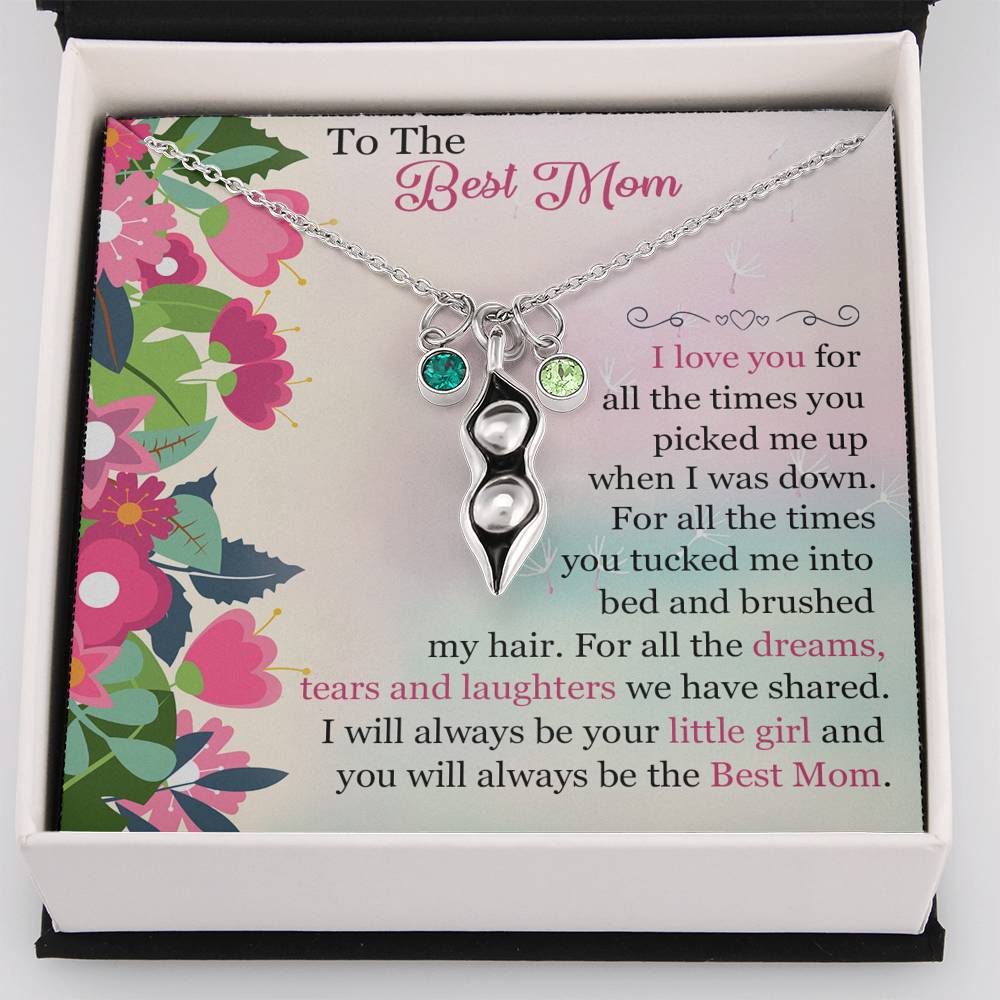 To The Best Mom - Pea Pod Necklace - Celeste Jewel