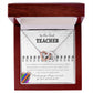 To The Best Teacher - Appreciation Gift For Teacher - Interlocking Hearts Necklace - Celeste Jewel