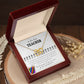 To The Best Teacher - Appreciation Gift For Teacher - Interlocking Hearts Necklace - Celeste Jewel