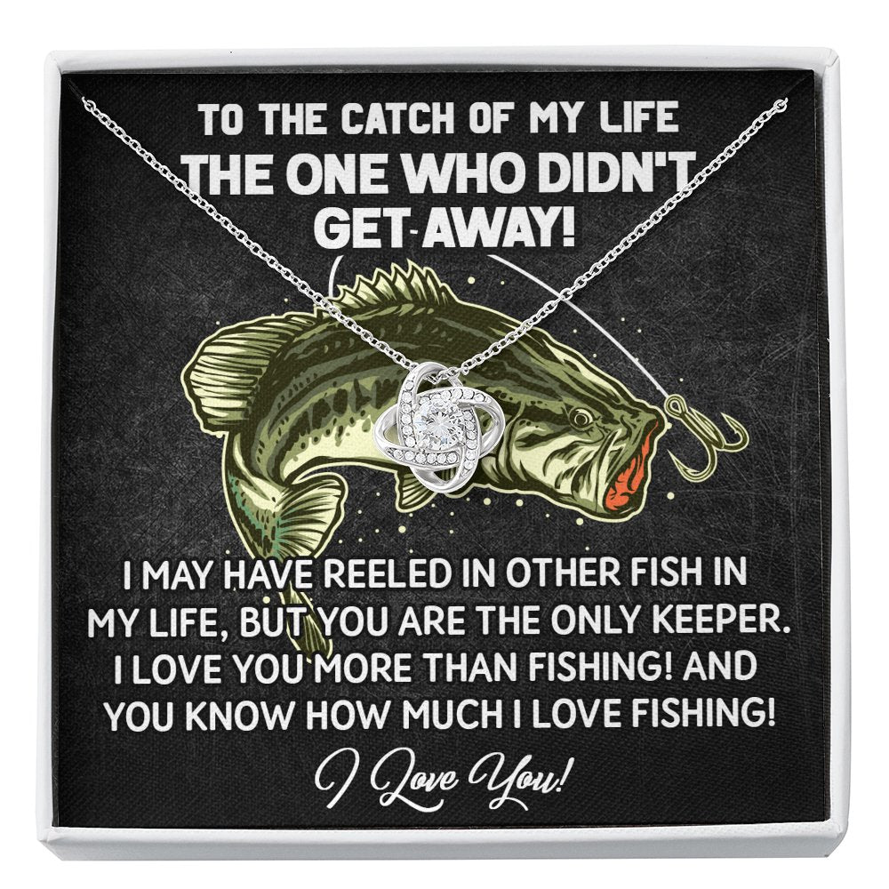 To The Catch Of My Life - Love Knot Necklace - Celeste Jewel