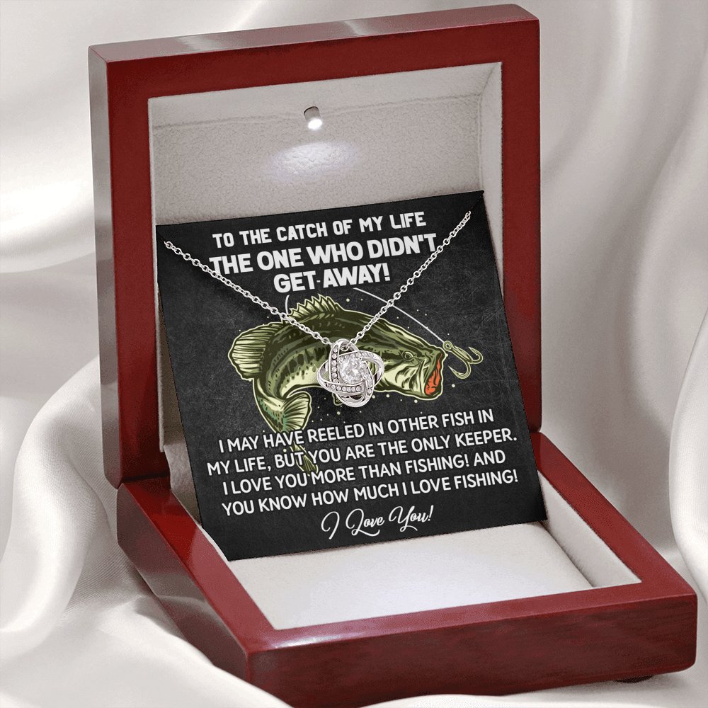 To The Catch Of My Life - Love Knot Necklace - Celeste Jewel