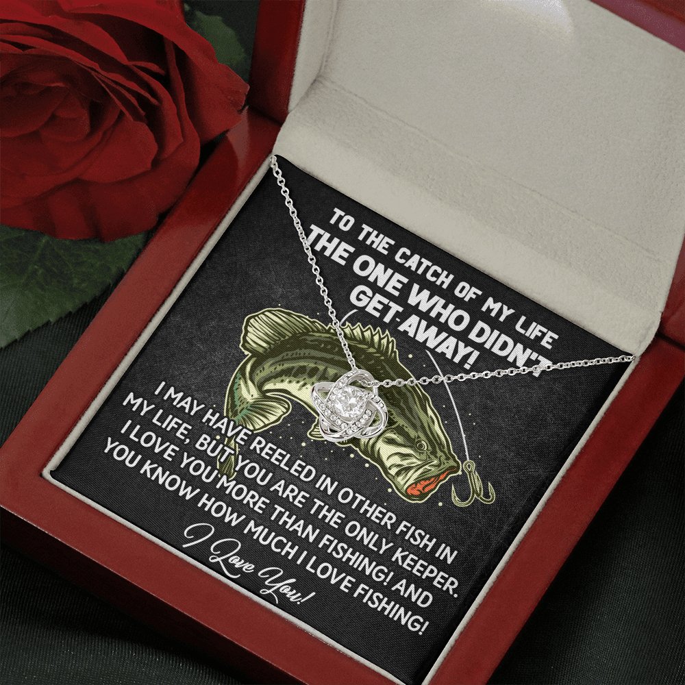 To The Catch Of My Life - Love Knot Necklace - Celeste Jewel