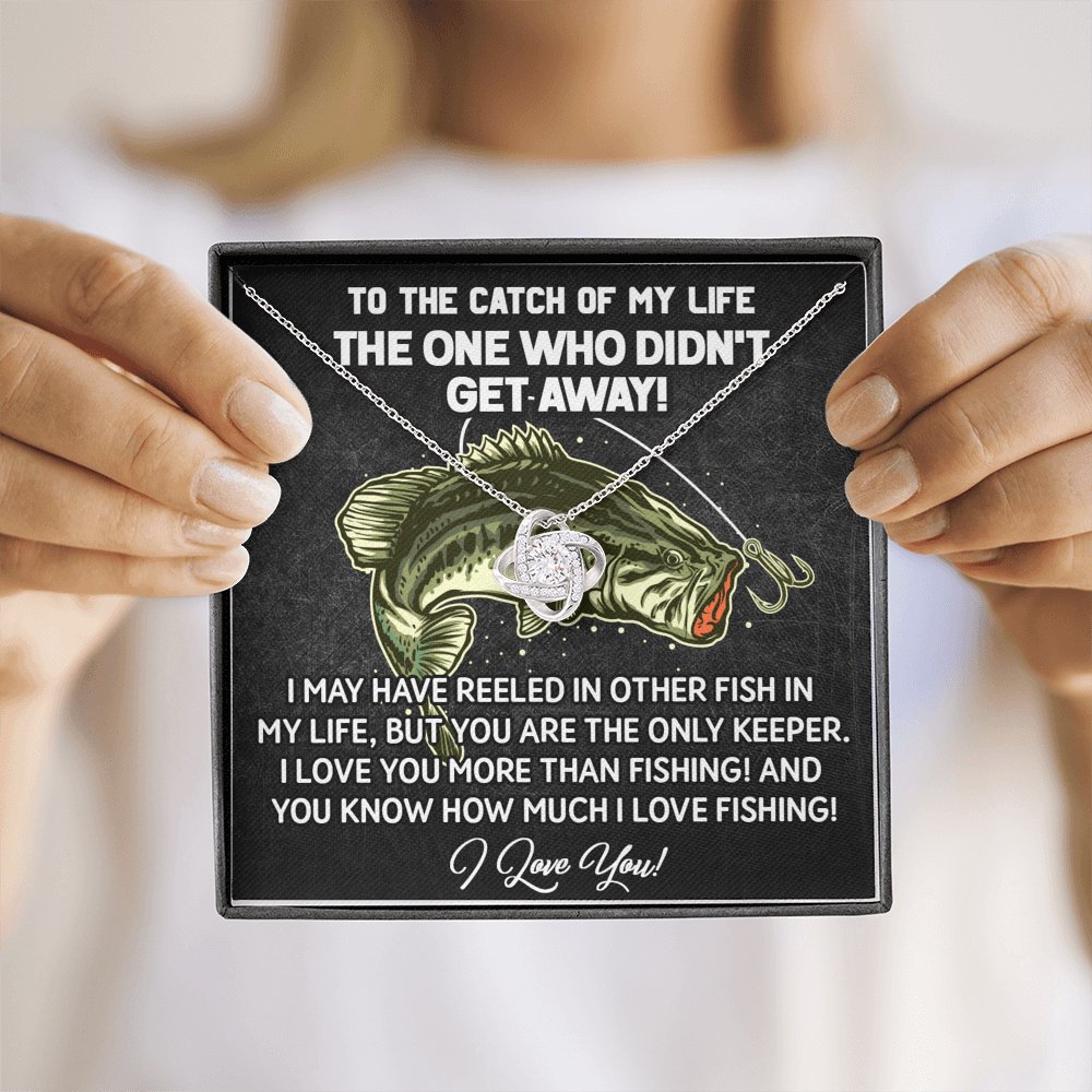 To The Catch Of My Life - Love Knot Necklace - Celeste Jewel