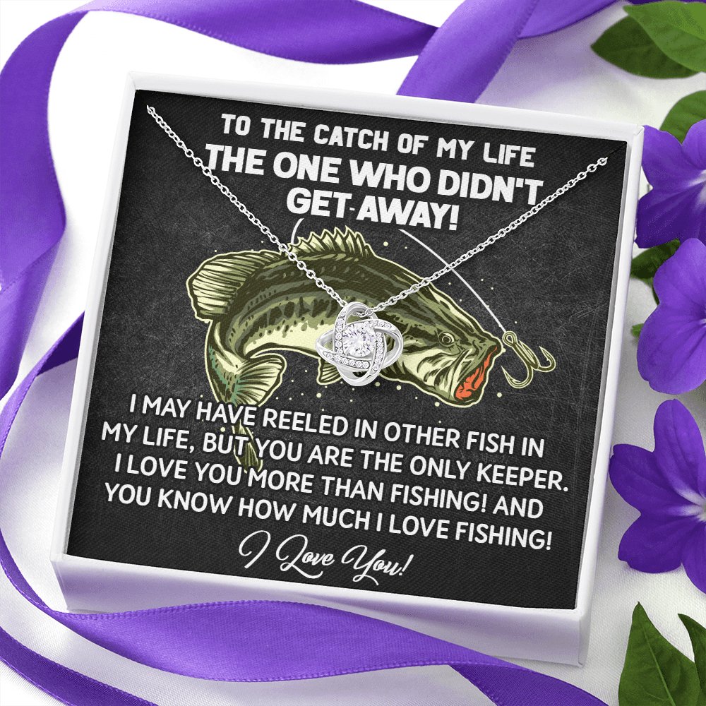 To The Catch Of My Life - Love Knot Necklace - Celeste Jewel