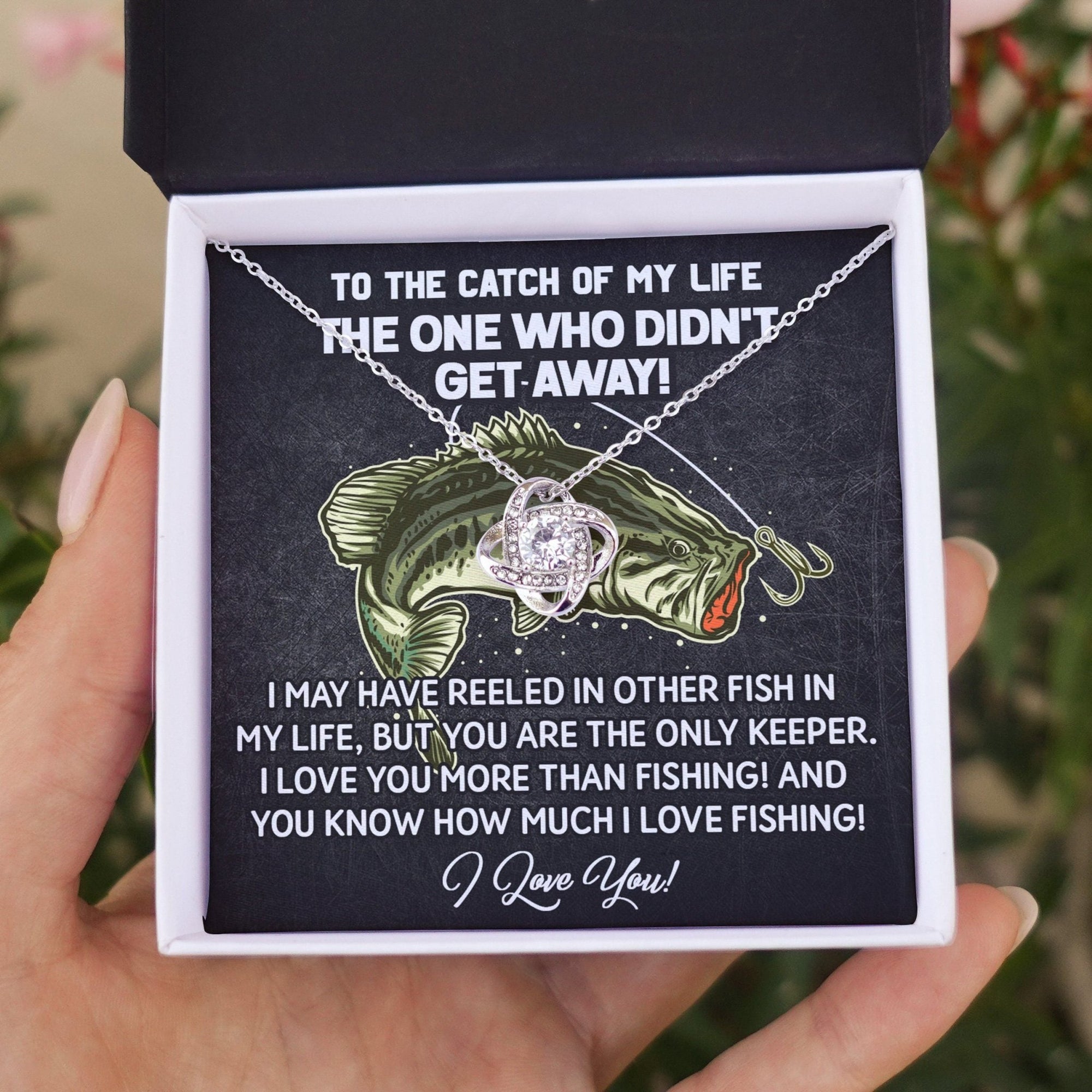 To The Catch Of My Life - Love Knot Necklace - Celeste Jewel