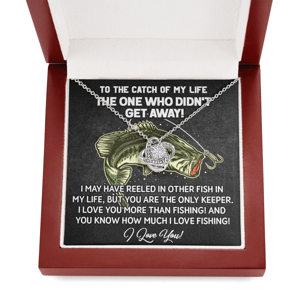 To The Catch Of My Life - Love Knot Necklace - Celeste Jewel
