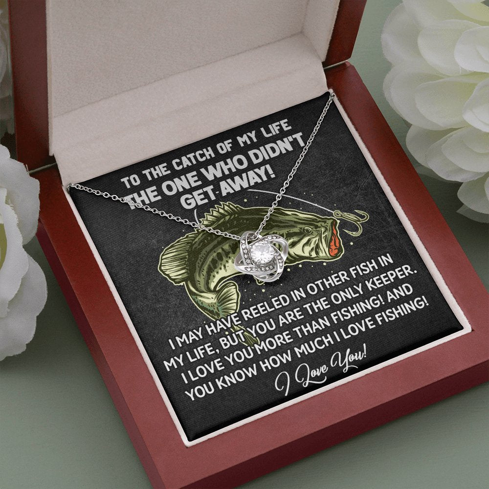 To The Catch Of My Life - Love Knot Necklace - Celeste Jewel