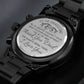 To The Greatest Dad - Without You By My Side - Black Chronograph Watch - Celeste Jewel