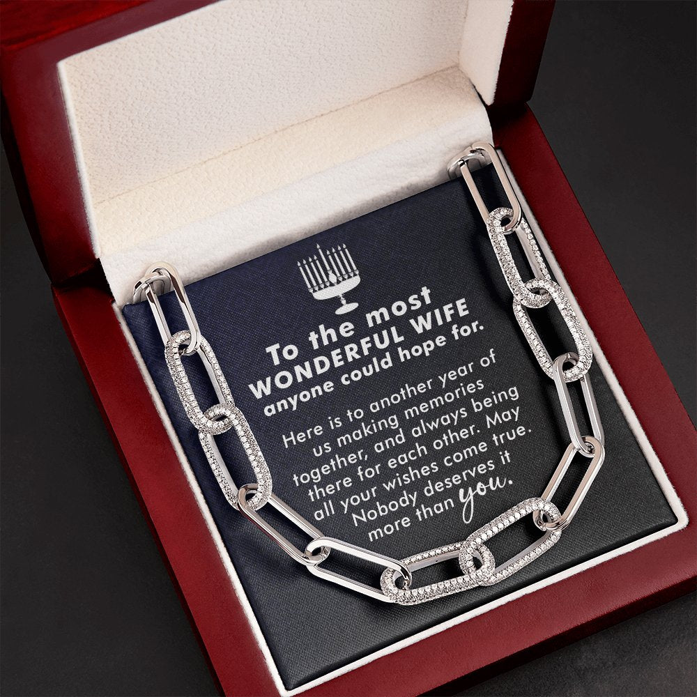 To The Most Wonderful Wife - Another Year - Forever Linked Necklace - Celeste Jewel