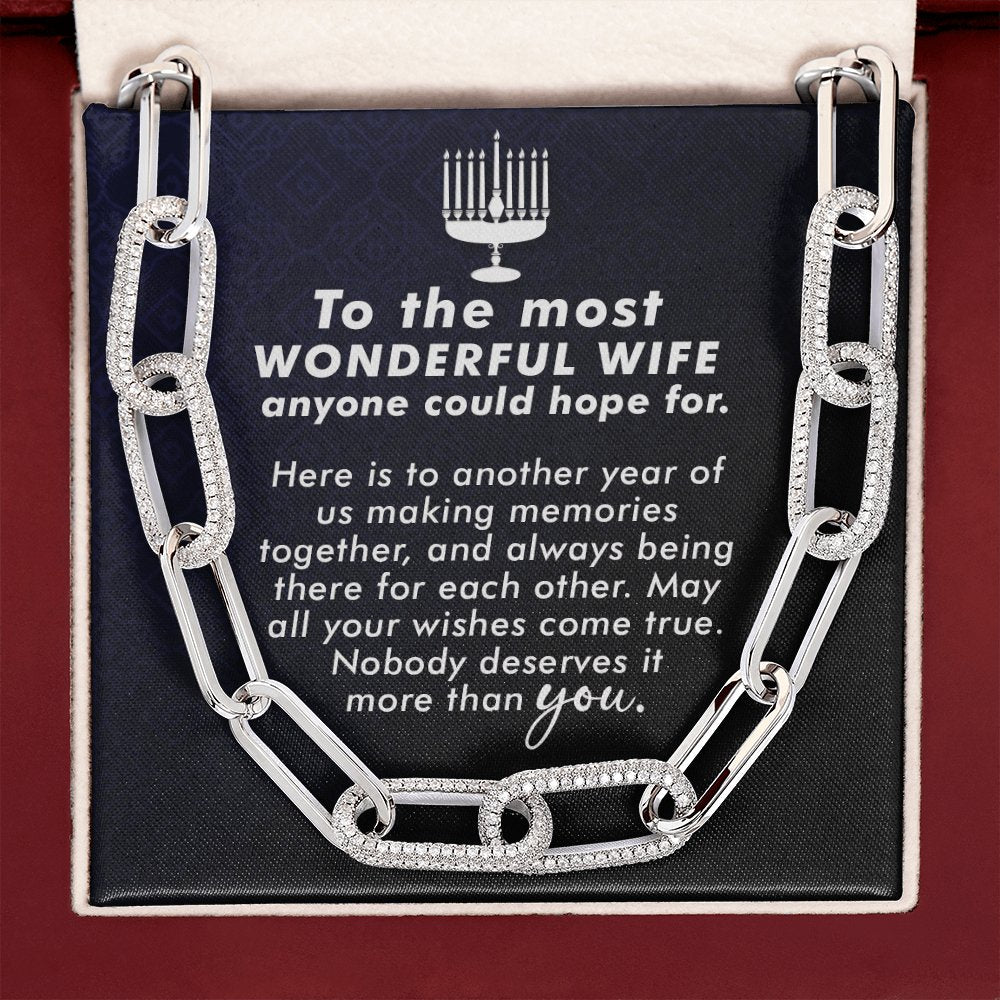 To The Most Wonderful Wife - Another Year - Forever Linked Necklace - Celeste Jewel