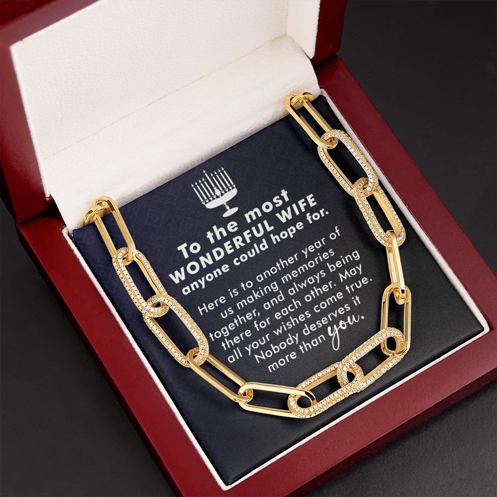 To The Most Wonderful Wife - Another Year - Forever Linked Necklace - Celeste Jewel
