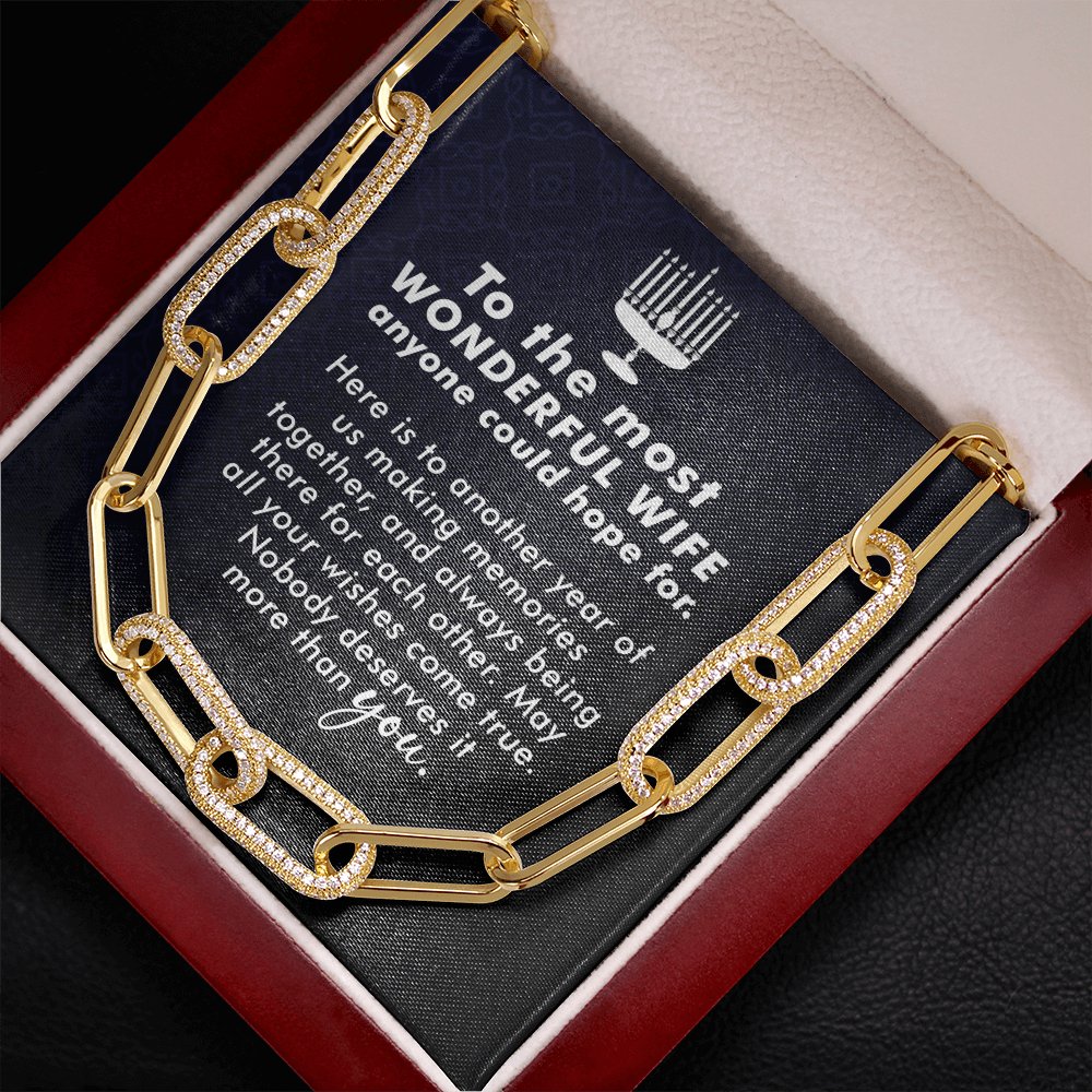 To The Most Wonderful Wife - Another Year - Forever Linked Necklace - Celeste Jewel
