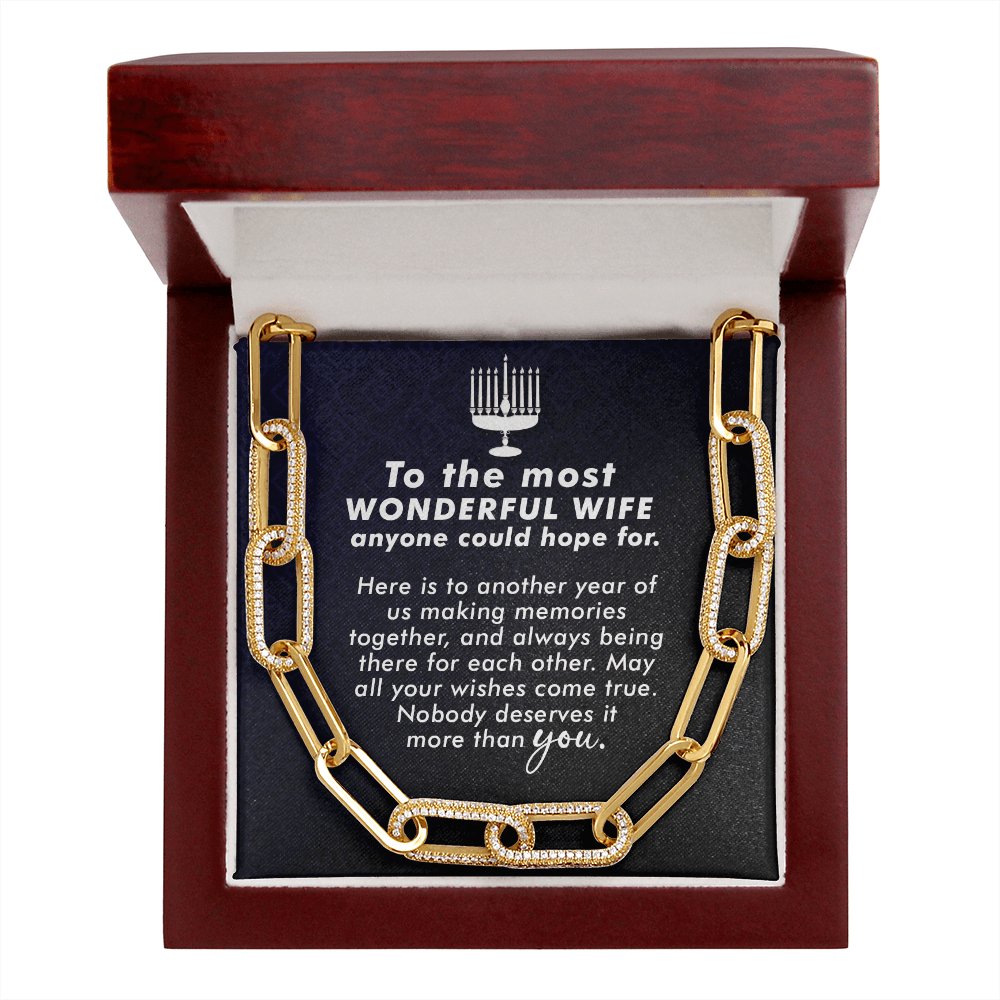 To The Most Wonderful Wife - Another Year - Forever Linked Necklace - Celeste Jewel