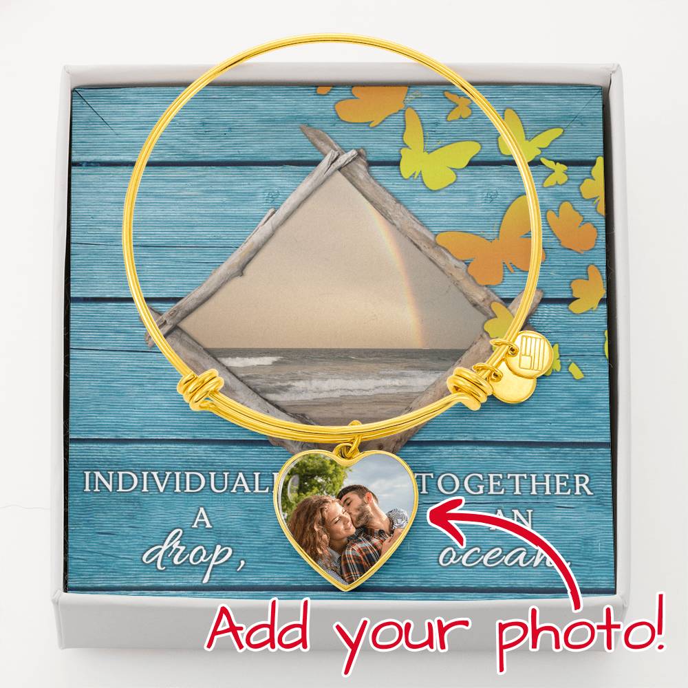 Together We Have It All - Buyer Upload Heart Bangle - Celeste Jewel