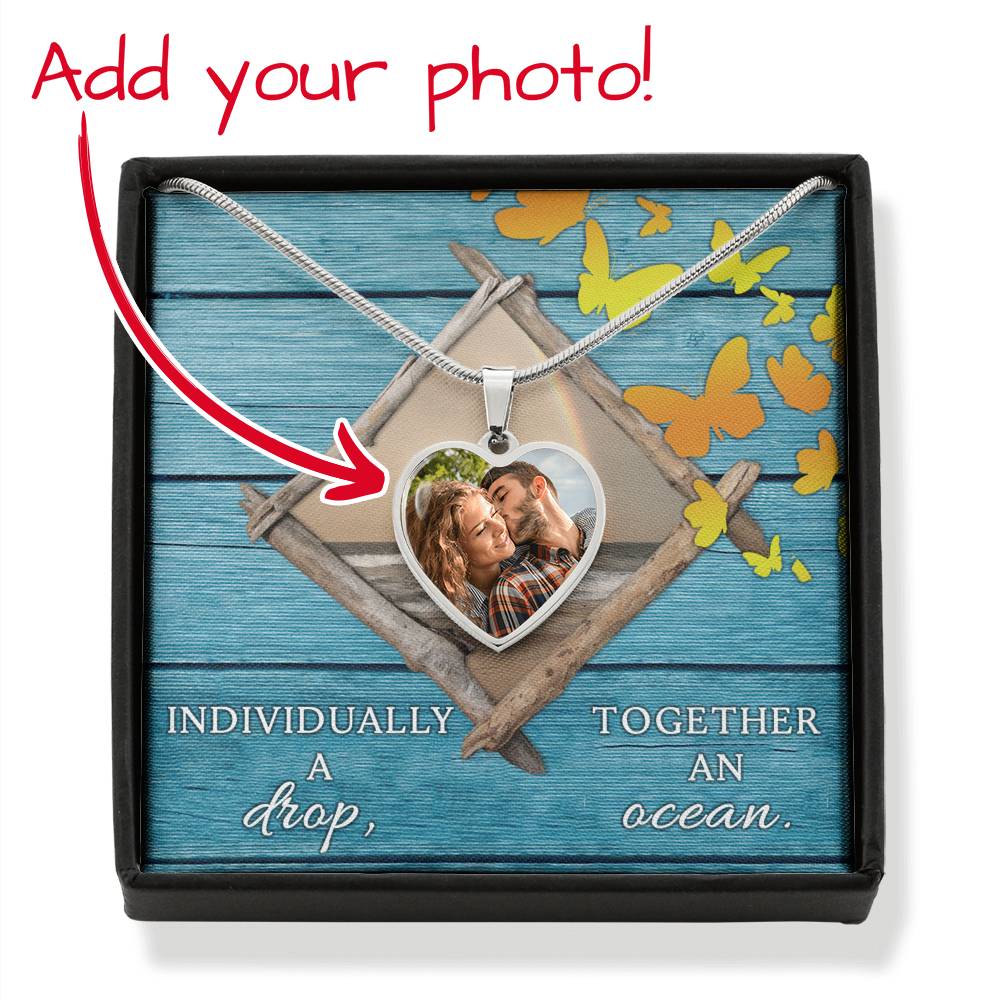 Together We Have It All - Buyer Upload Heart Pendant - Celeste Jewel